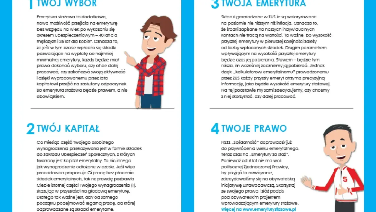 Emerytura stażowa to prawo, nie obowiązek. Dowiedz się, co z emeryturami stażowymi i jak skorzystać z tej możliwości.