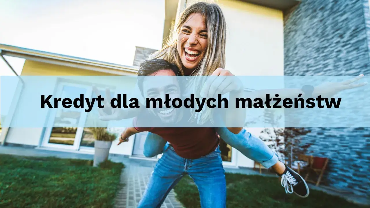 Szczęśliwe młode małżeństwo cieszy się wolnością, marząc o własnym domu. Kredyt na mieszkanie dla młodych to klucz do ich przyszłości.