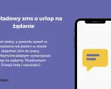 Przykładowy SMS o urlop na żądanie: "Dzień dobry, z powodu awarii w mieszkaniu nie jestem w stanie dojechać dziś do pracy. Chciałbym/chciałabym wykorzystać urlop na żądanie.