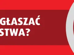 Gdzie zgłosić oszustwo internetowe? Biały symbol słuchawki telefonicznej na czerwonym tle.
