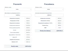 Kalkulator wynagrodzeń: 9000 zł brutto ile to netto? Wynagrodzenie netto pracownika to 2951,09 zł. Koszt pracodawcy to 4819,20 zł.