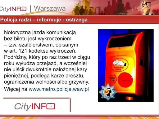 Policja ostrzega przed szalbierstwem w komunikacji miejskiej. Jazda bez biletu to wykroczenie, za które grożą kary, w tym areszt.