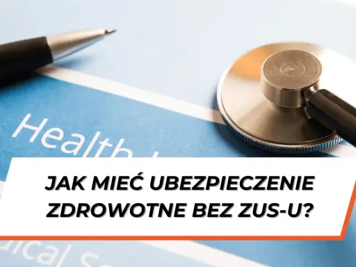 Stetoskop i długopis na dokumencie "Health". Czy na umowie zlecenie jest ubezpieczenie NFZ?