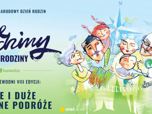 Wesoła rodzina planuje podróże, małe i duże. To idealny czas na wspólne chwile, czyli 2 godziny dla rodziny.