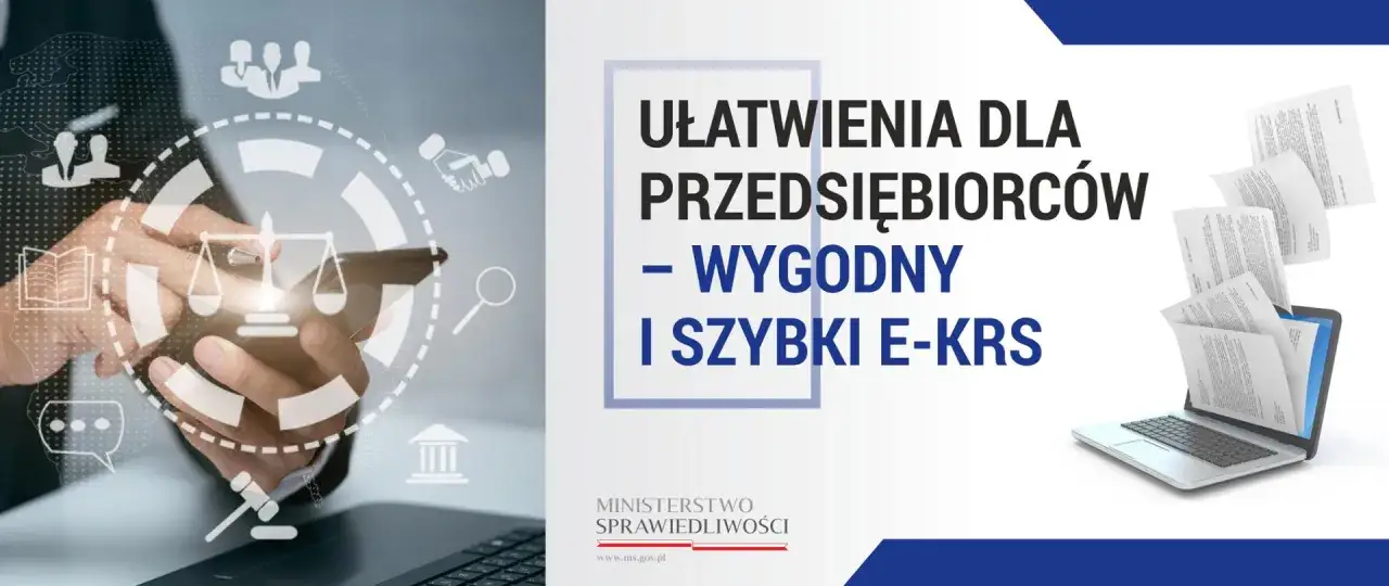Wyszukiwarka KRS Ministerstwa Sprawiedliwości ekran główny